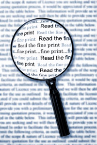 fine print