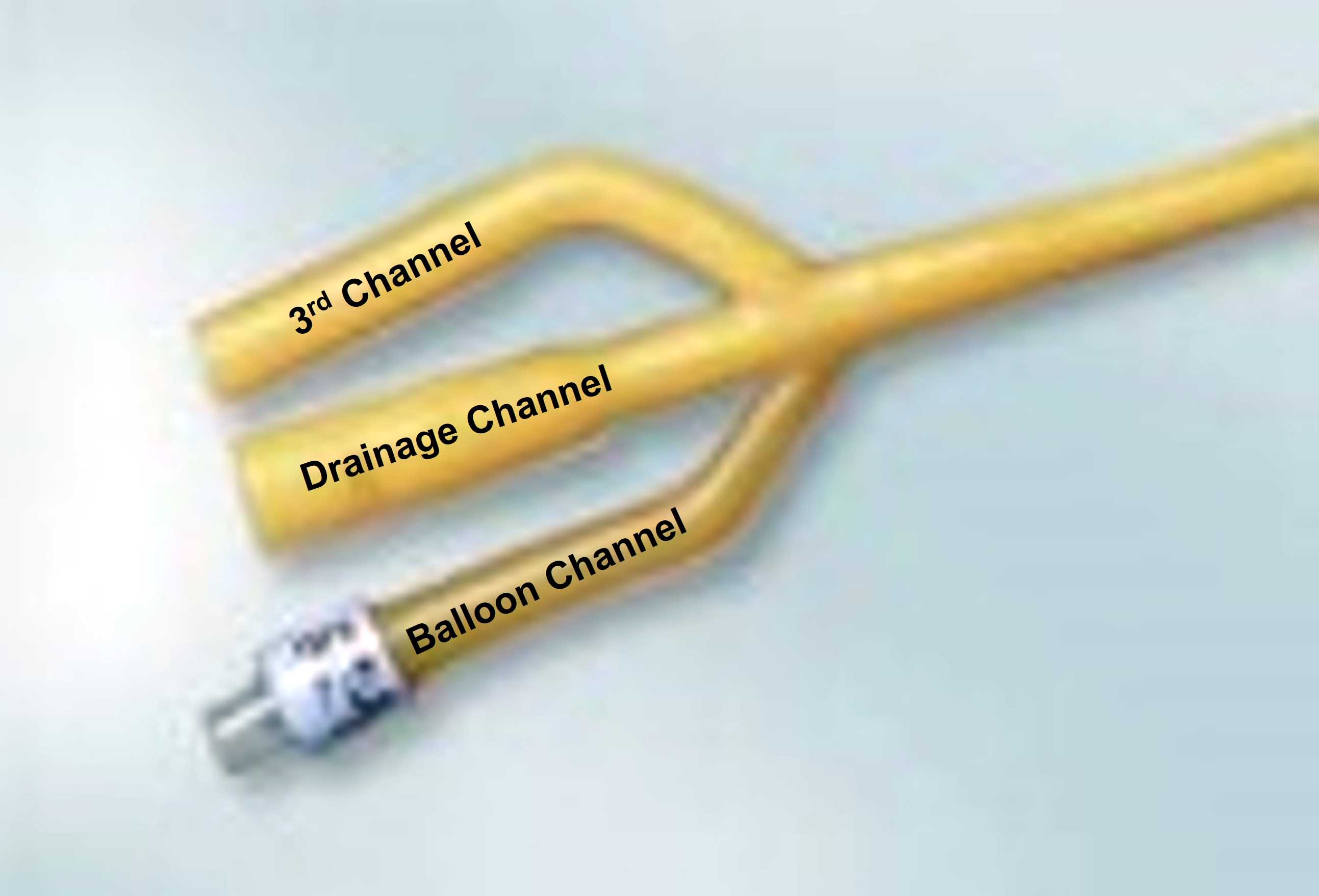 Figure 111a 3 way channels catheter