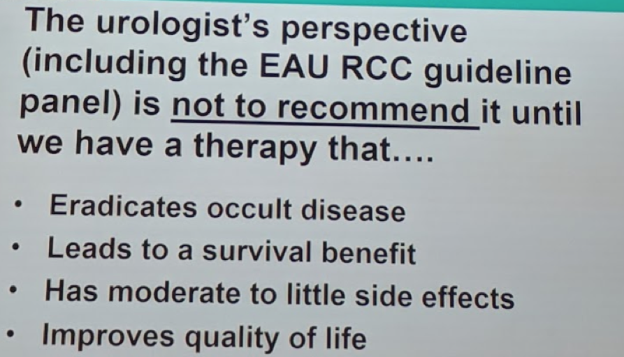 UroToday ESOU19 The Urologists Perspective