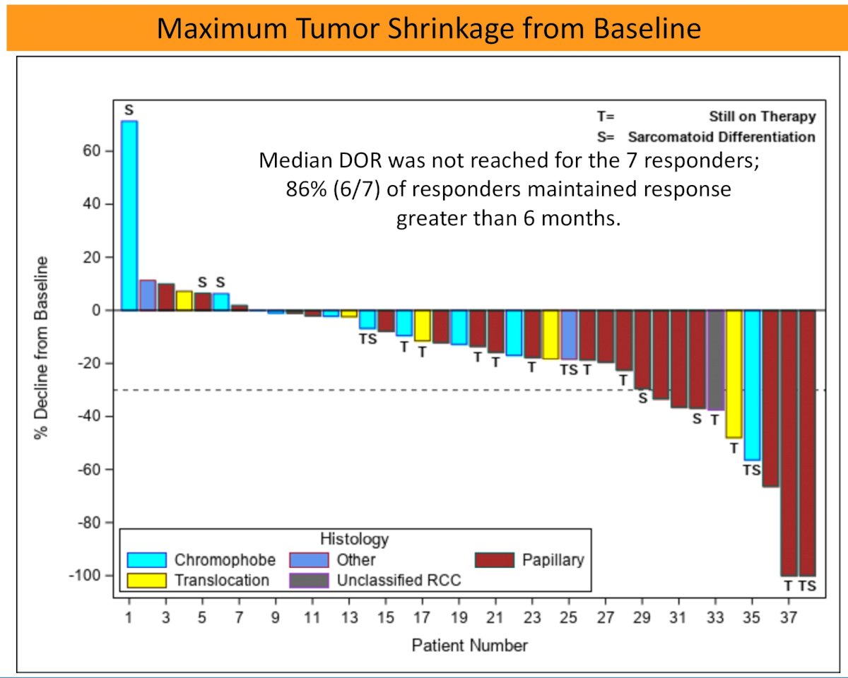 maximum tumor shrinkage