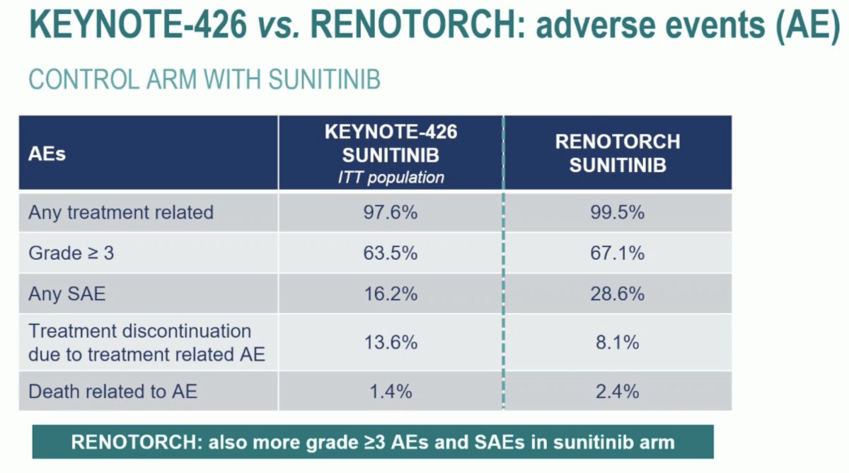 keynote 426 vs renotorch adverse events