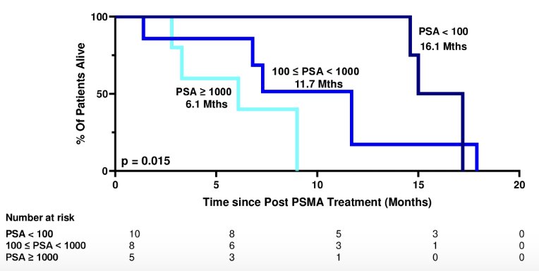 Post-PSMA radioligand therapy specific overall survival