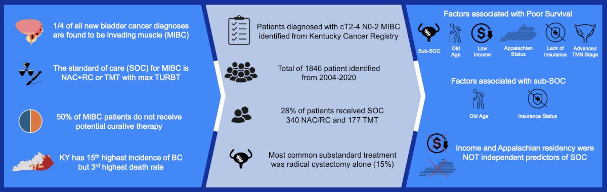 access to quality care for muscle-invasive bladder cancer in the disparate outcomes among sociodemographically disadvantaged patients in Kentucky