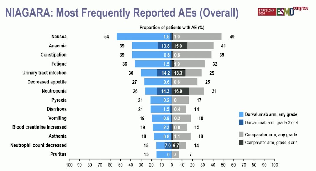 NIAGARA most frequently reported AEs