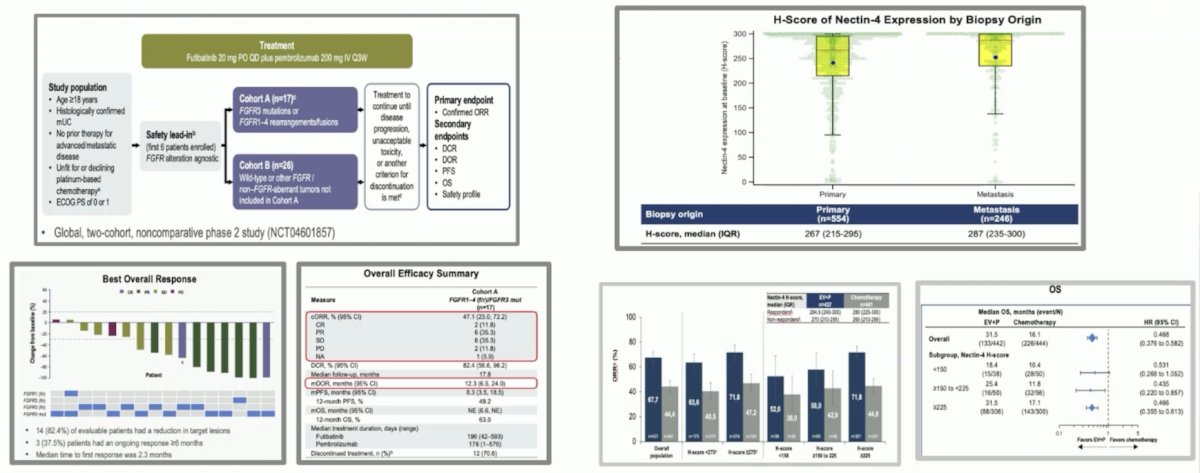 two abstracts in the metastatic urothelial carcinoma disease space that were impactful