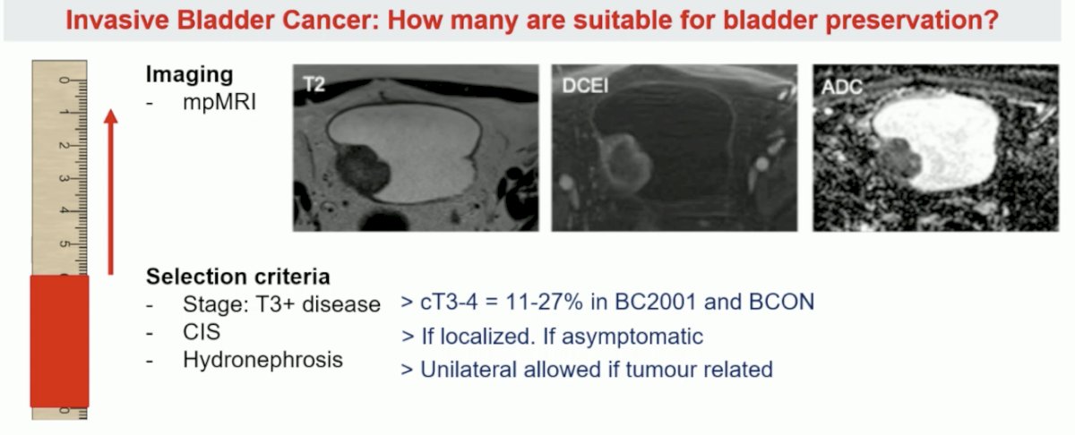what patients are suitable for bladder preservation