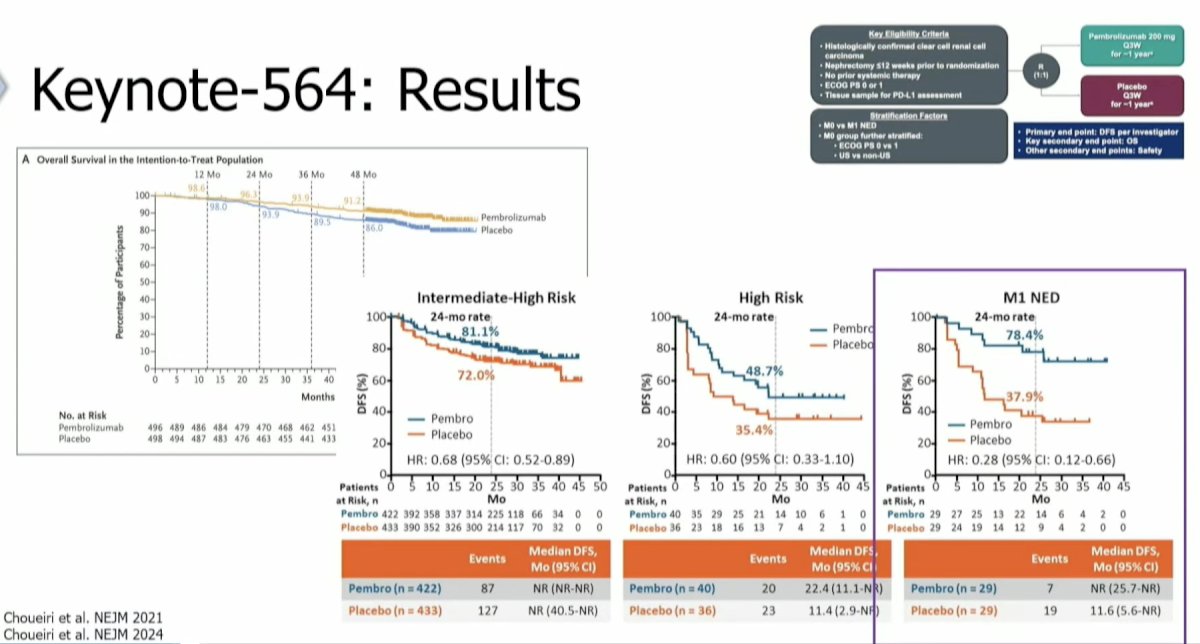 Adjuvant pembrolizumab significantly improved overall survival in the overall cohort (HR: 0.62, 95% CI: 0.44–0.87, p=0.005).