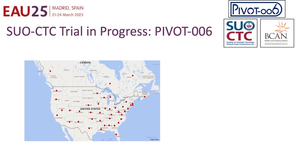 PIVOT-006 is an SUO-CTC trial in progress, with participation from over 90 sites across North America. Enrollment began in January 2024, with an expected enrollment period of 30 months and a minimum follow-up of one year per patient. To date, approximately one-third of the target enrollment has been achieved.