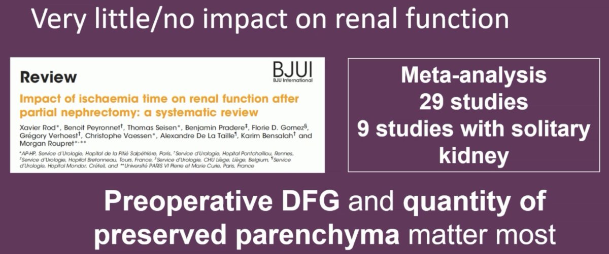 He noted that partial nephrectomies have very little to no impact on renal function, which further underlines the low morbidity of partial nephrectomies.
