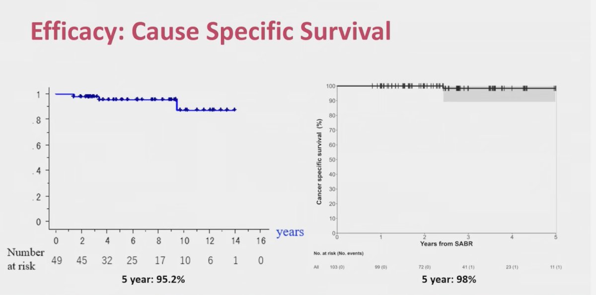 Another key finding across both trials was excellent cause-specific survival. Dr. Onishi reported a 5-year CSS of 95.2%, while Dr. Siva’s pooled FASTRACK analysis demonstrated a 5-year CSS of 98%, underscoring the durability of SBRT in primary RCC.