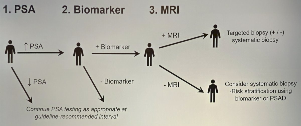 Dr. Tosoian then offered the following hypothetical optimal approach to clinically significant prostate cancer detection: