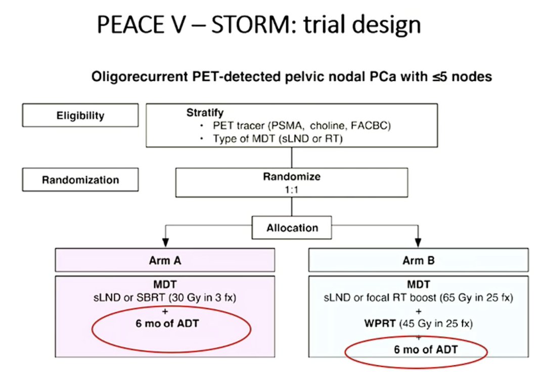 Even if opting for a PEACE V/STORM trial3-like approach, systemic therapy is part of the concept of this phase 2 trial: