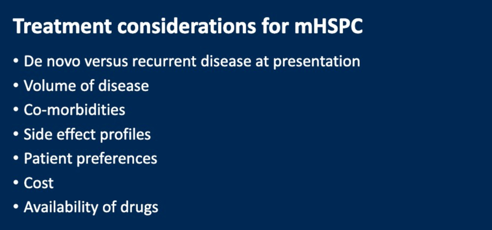treatment considerations for mhspc