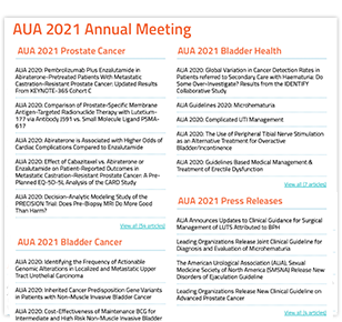 AUA 2021 Landing Page